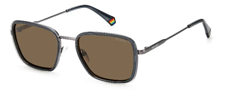 Unisex beach - essential sunglasses with a wide - brimmed design POLAROID-PLD 6146/S-KB7-5520-SUNGLASSES Unisex beach - essential sunglasses with a wide - brimmed design POLAROID-PLD 6146/S-KB7-5520-SUNGLASSES