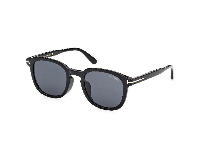 Unisex leather - detailed sunglasses for a touch of luxury TOM FORD-FT0975-K-01A-5223-SUNGLASSES Unisex leather - detailed sunglasses for a touch of luxury TOM FORD-FT0975-K-01A-5223-SUNGLASSES