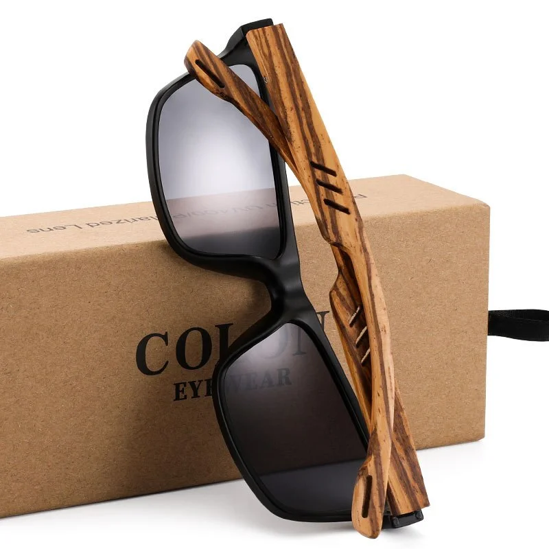Unisex driving sunglasses with enhanced clarity Yimaruili Unisex Full Rim Rectangular Wooden Frame Polarized Lens Sunglasses 8016 Unisex driving sunglasses with enhanced clarity Yimaruili Unisex Full Rim Rectangular Wooden Frame Polarized Lens Sunglasses 8016