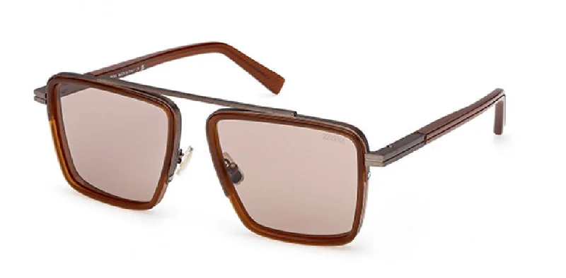 Men's wrap - around sunglasses for maximum sun protection​​ ZEGNA 0272 Sunglasses