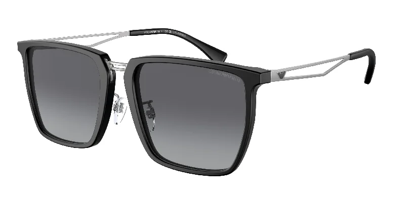 Men's metal - framed sunglasses with a brushed finish Emporio Armani 4196D Sunglasses Men's metal - framed sunglasses with a brushed finish Emporio Armani 4196D Sunglasses