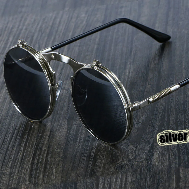 Unisex running sunglasses with a lightweight and aerodynamic build CCspace Unisex Full Rim Round Alloy Frame Steampunk Sunglasses 3057 Unisex running sunglasses with a lightweight and aerodynamic build CCspace Unisex Full Rim Round Alloy Frame Steampunk Sunglasses 3057