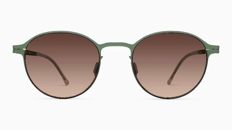 Men's leather - trimmed sunglasses for a luxurious feel​​ Lool RON SUN
