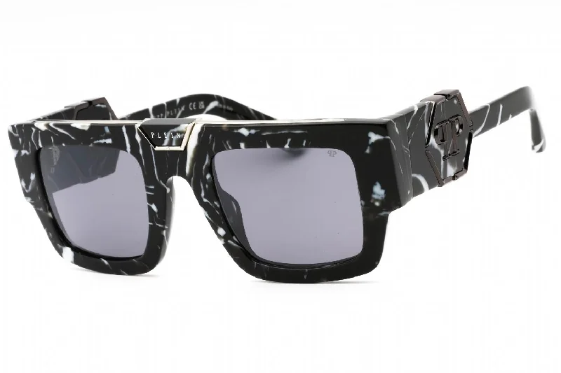 Men's mirrored wrap - around sunglasses for extreme sports Philipp Plein SPP092M Sunglasses Men's mirrored wrap - around sunglasses for extreme sports Philipp Plein SPP092M Sunglasses