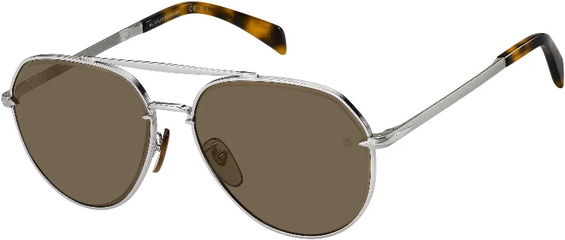 Men's aviator - style sunglasses with a metal frame David Beckham Db7037 Sunglasses Men's aviator - style sunglasses with a metal frame David Beckham Db7037 Sunglasses