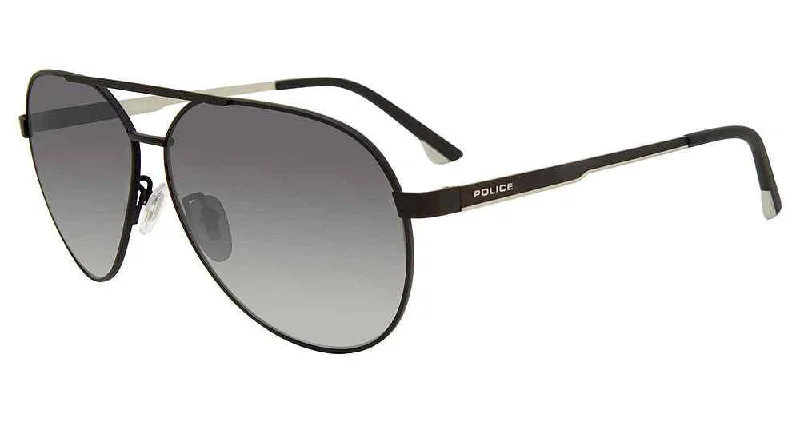 Men's leather - trimmed sunglasses for a luxurious feel​​ Police SPLAB37 Sunglasses