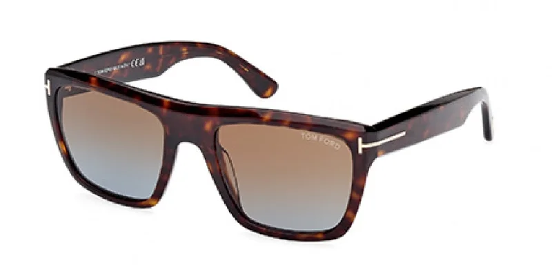 Men's leather - trimmed sunglasses for a luxurious feel​​ Tom Ford 1077 Sunglasses