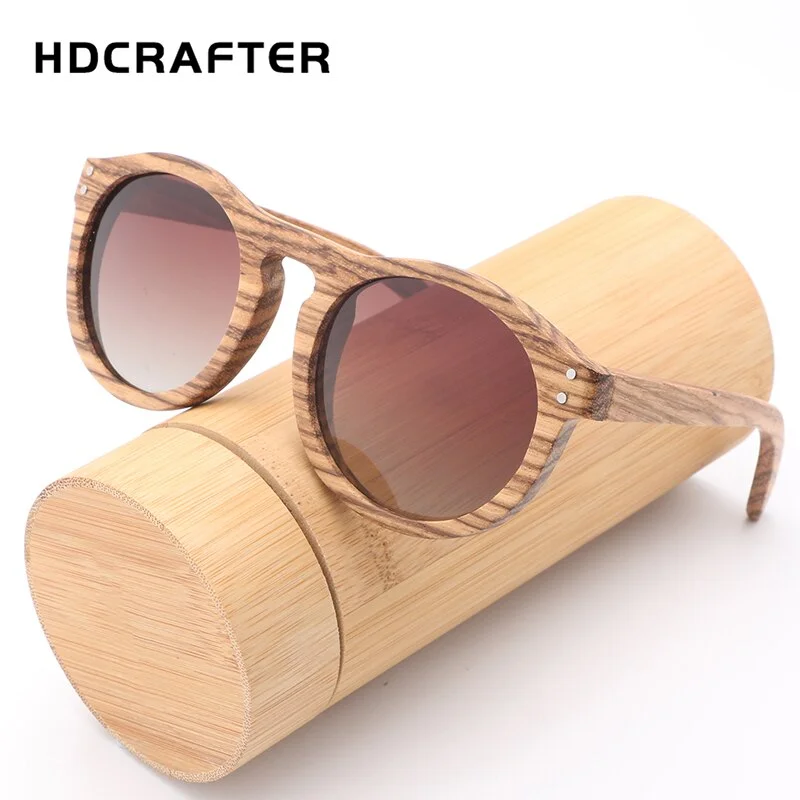 Unisex square - shaped sunglasses for a modern edge Hdcrafter Unisex Full Rim Round Bamboo Wood Frame Polarized Sunglasses Lw3016 Unisex square - shaped sunglasses for a modern edge Hdcrafter Unisex Full Rim Round Bamboo Wood Frame Polarized Sunglasses Lw3016