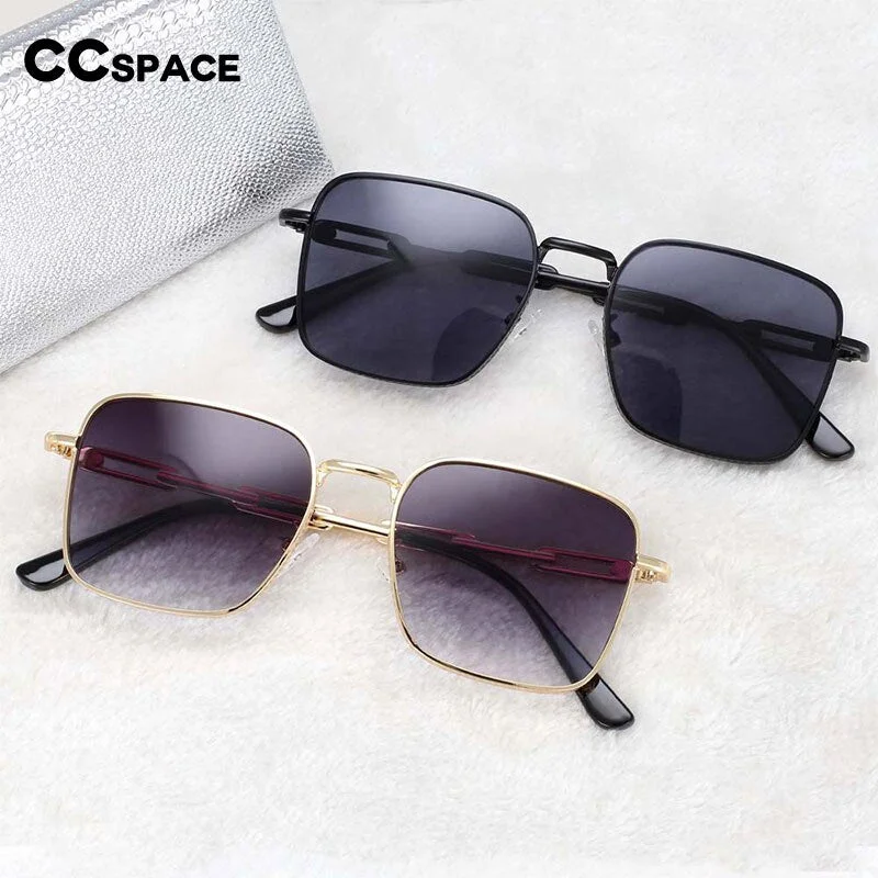 Unisex sport - performance sunglasses with anti - slip frames CCspace Unisex Full Rim Rectangle Resin Alloy Frame Sunglasses 54448 Unisex sport - performance sunglasses with anti - slip frames CCspace Unisex Full Rim Rectangle Resin Alloy Frame Sunglasses 54448