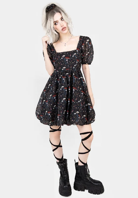 Amanita Organza Puffball Mini Dress