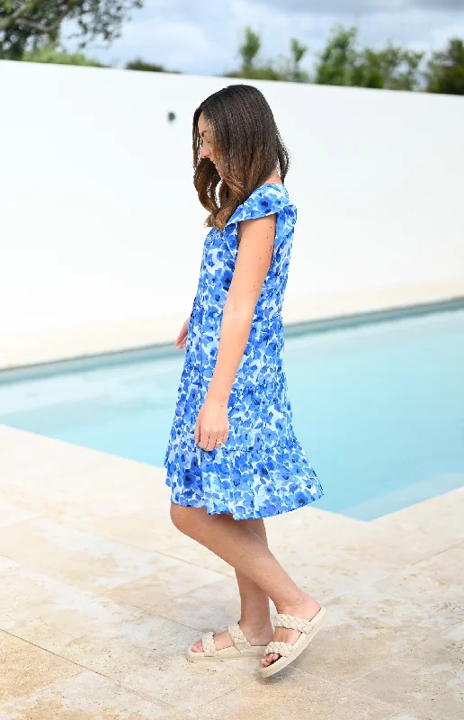 Betsy Dress - Ocean Floral