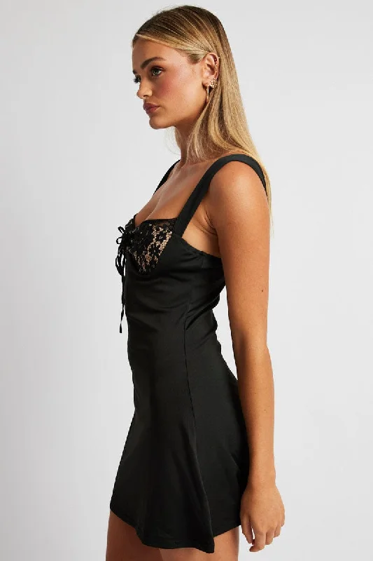 Black Bodycon Mini Dress Sleeveless