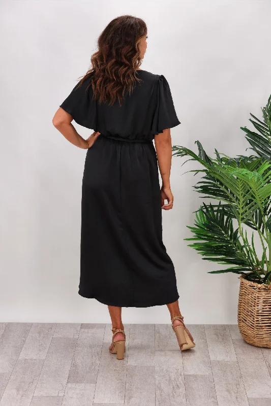 Celebration by Shine On Shona Midi Dress Black