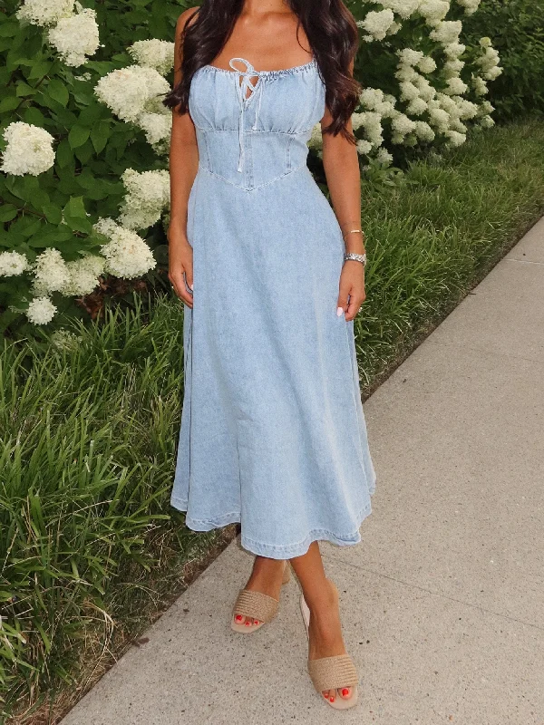 Clayton Denim Midi Dress