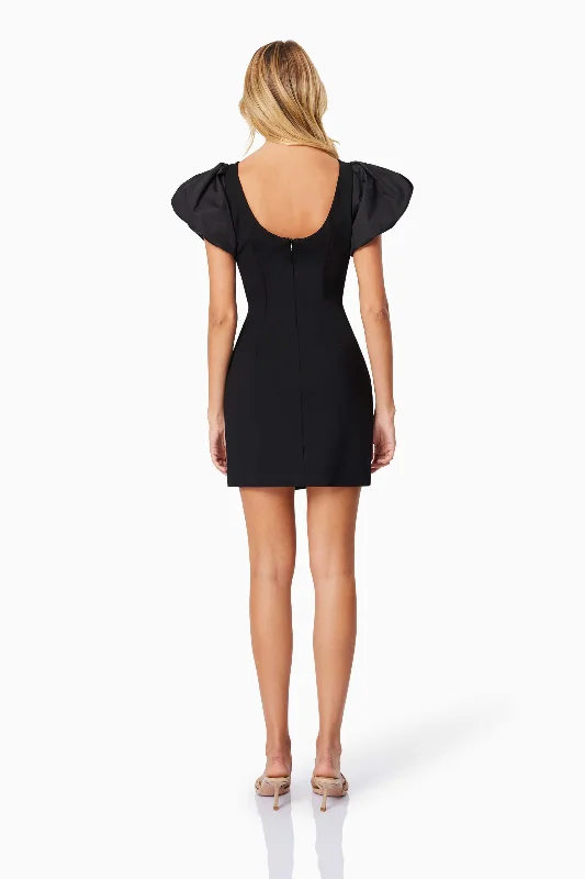 Eden Day Mini Dress in Black