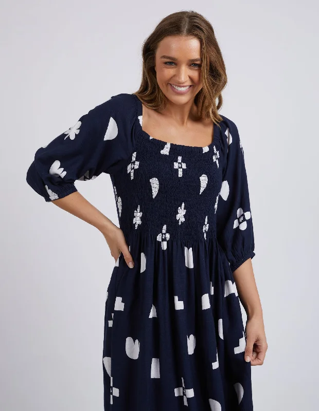 Elm Ellipse Midi Dress Print