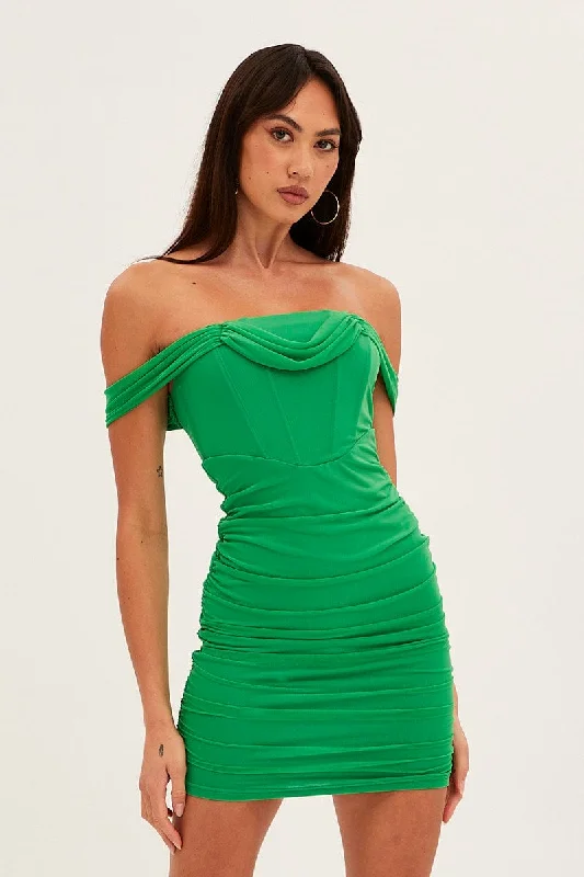 Green Bodycon Party Dress