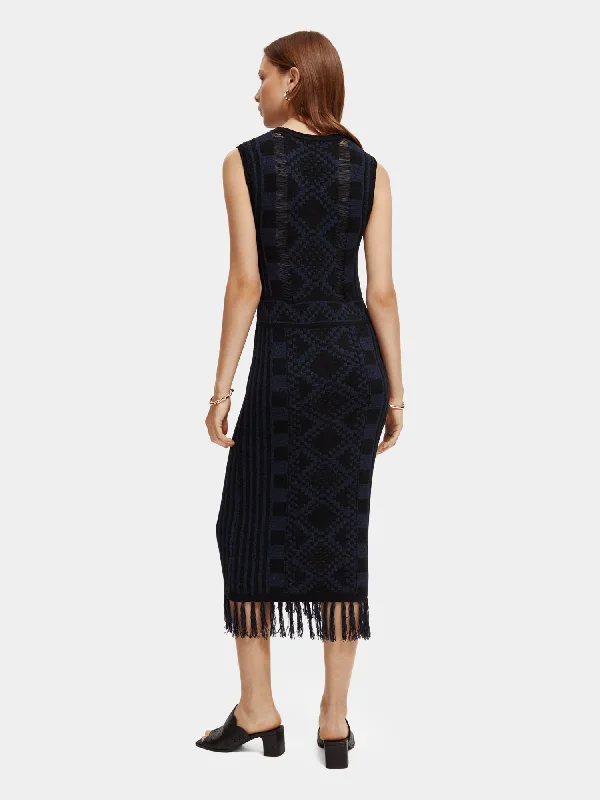 Knitted midi dress