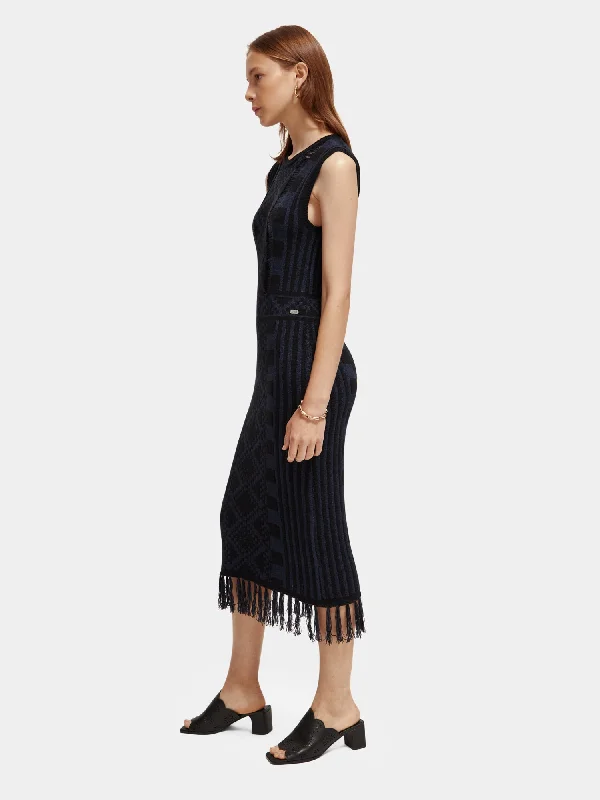 Knitted midi dress