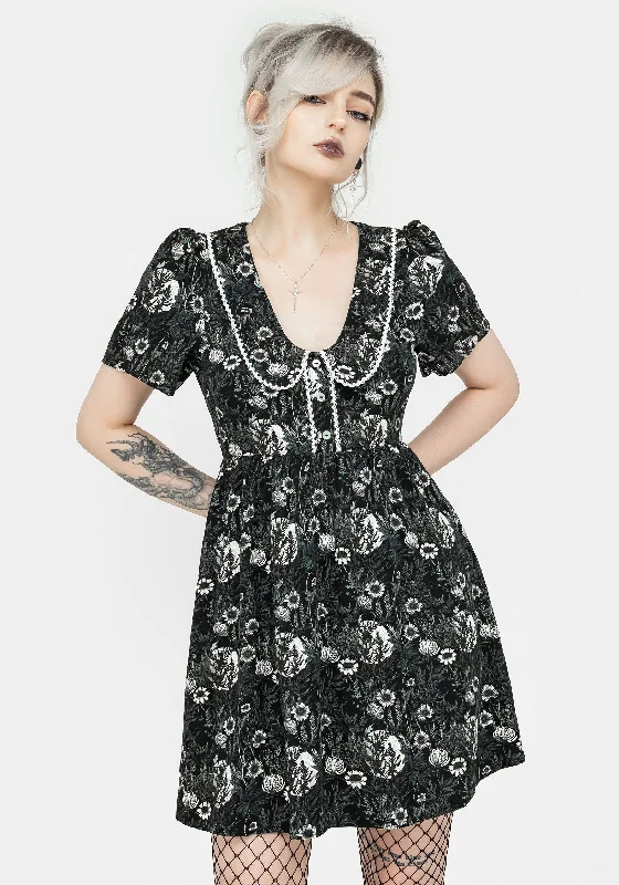 Nightbloom Collared Mini Dress