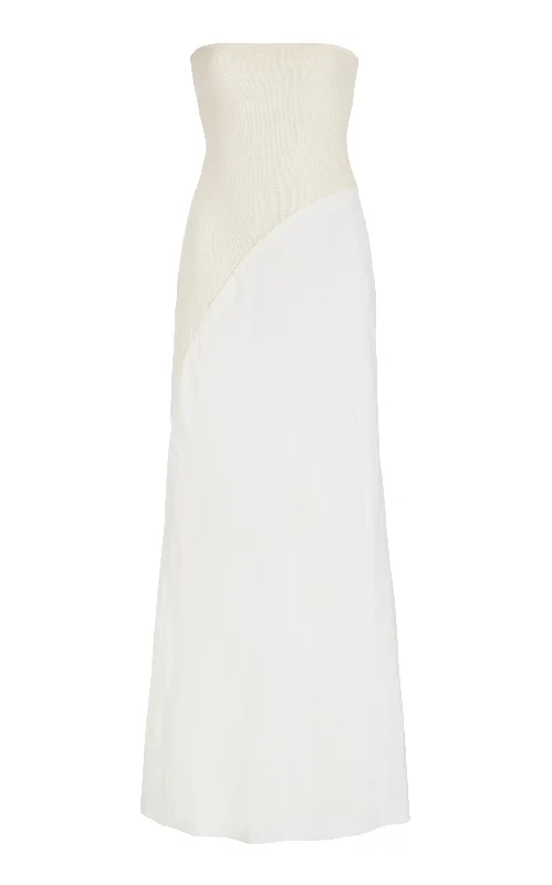 Penna Dress in Ivory Lightweight Wool