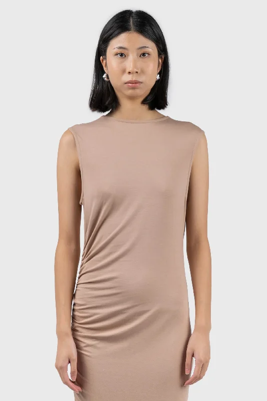 Ruched Detail Midi Dress