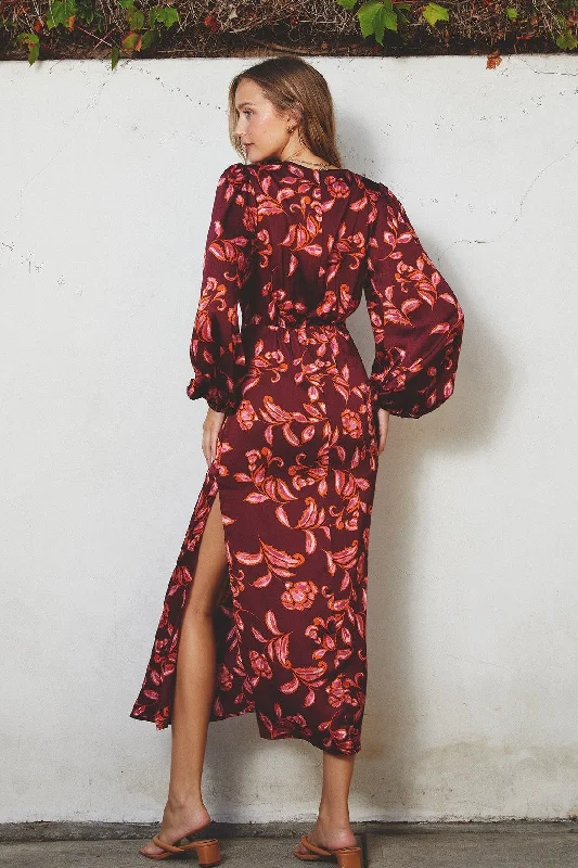 Sangria midi dress