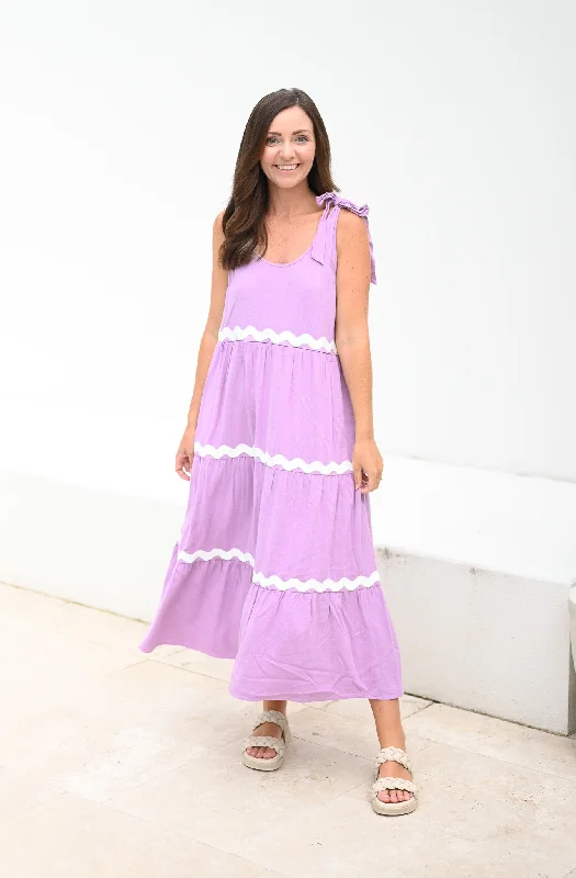 Senna Dress - Lilac Ric Rac