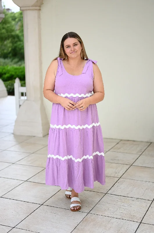 Senna Dress - Lilac Ric Rac