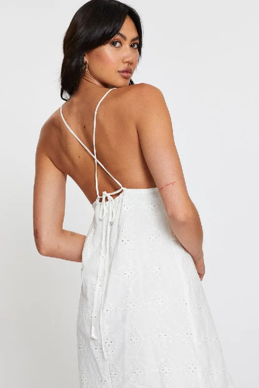 White Mini Dress Sleeveless