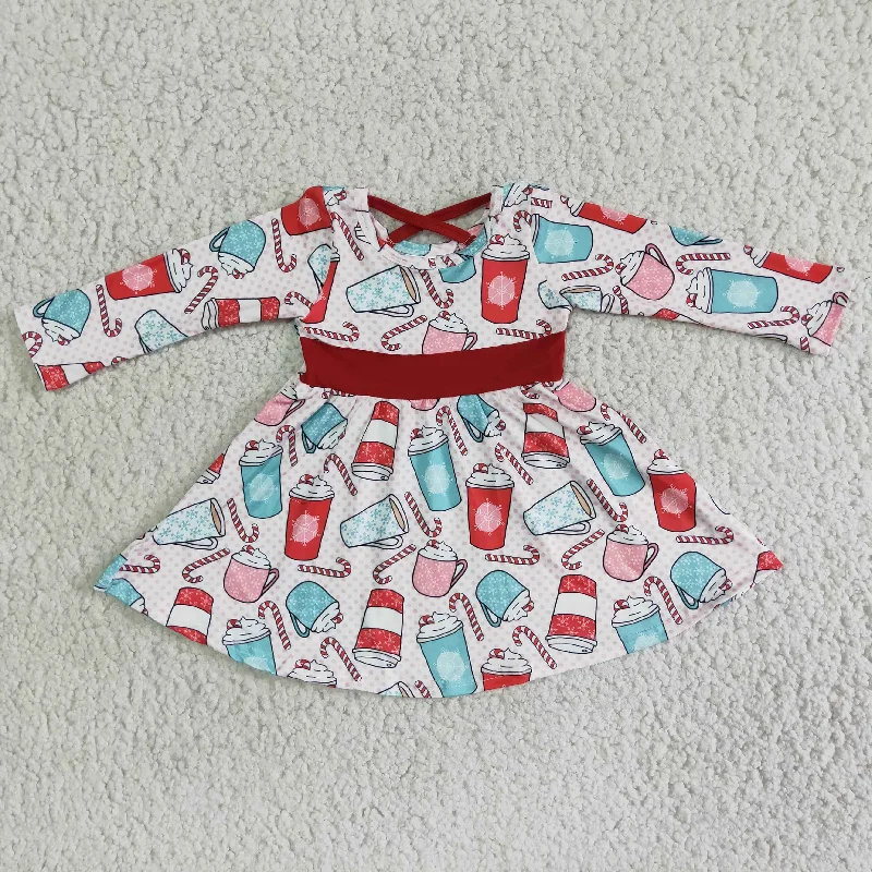 6 B12-19 baby girl Xmas coffee Dress-promotion 2023.11.11