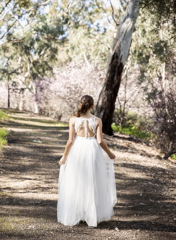 Elodie Girls White Dress