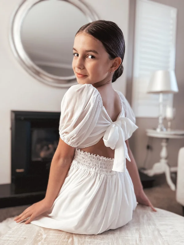 Emilia Girls White Dress