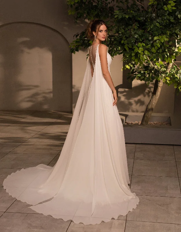 Fairy A-Line Wedding Dress With Angel Wings