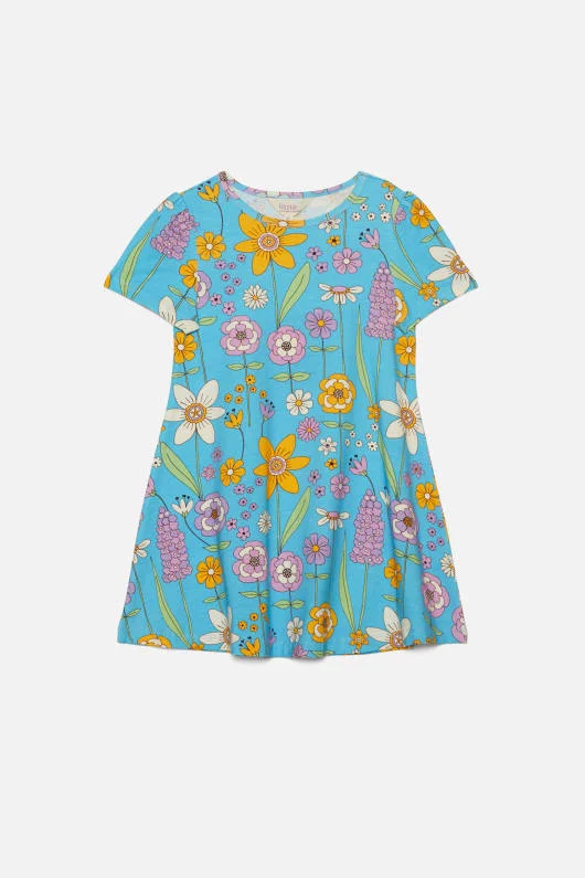 Flower Fields Kids Jersey Dress