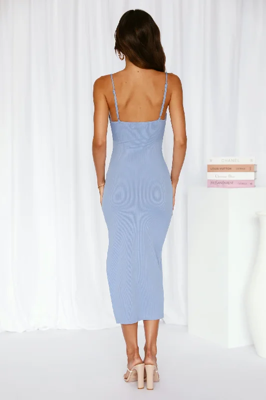 Fresh Hit Midi Dress Blue