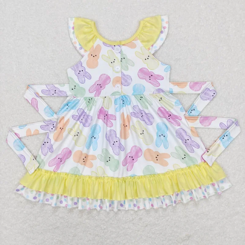 GSD0610 baby girl clothes bunny girl easter summer dress