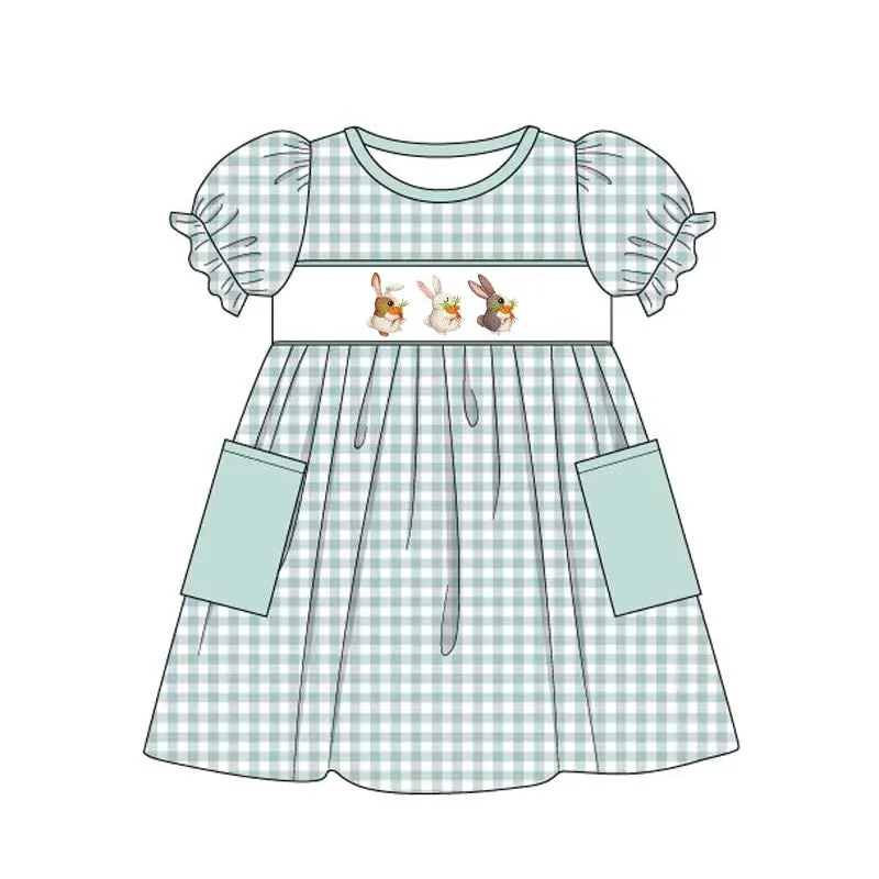 GSD0620 pre-order baby girl clothes bunny carrot easter summer dress