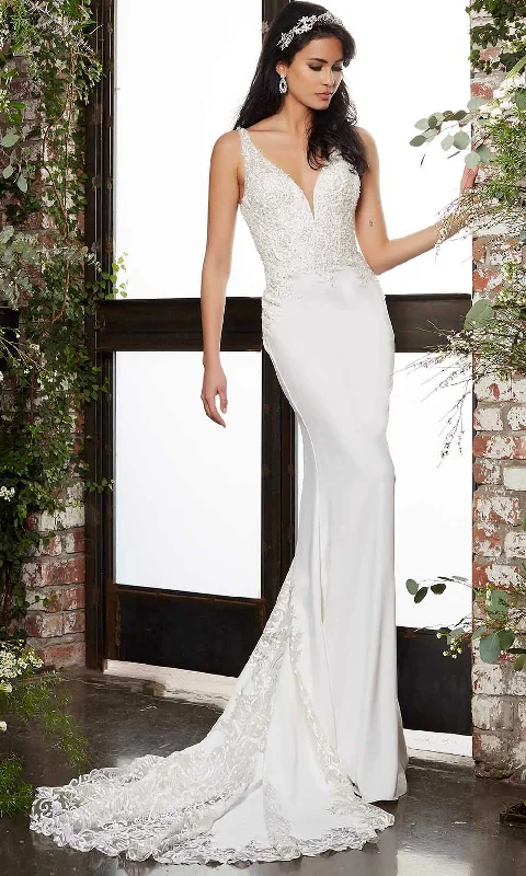 Jovani Bridal - JB06928 Lace Ornate Mermaid Bridal Gown