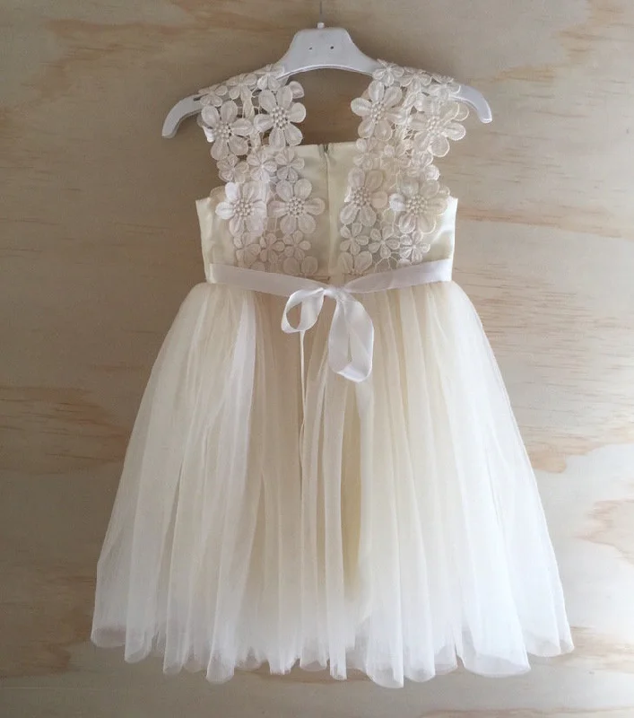 Layla Girls Ivory Tutu Dress