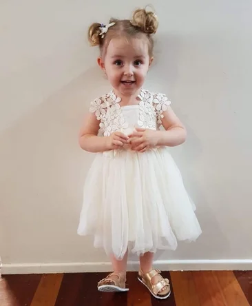 Layla Girls Ivory Tutu Dress