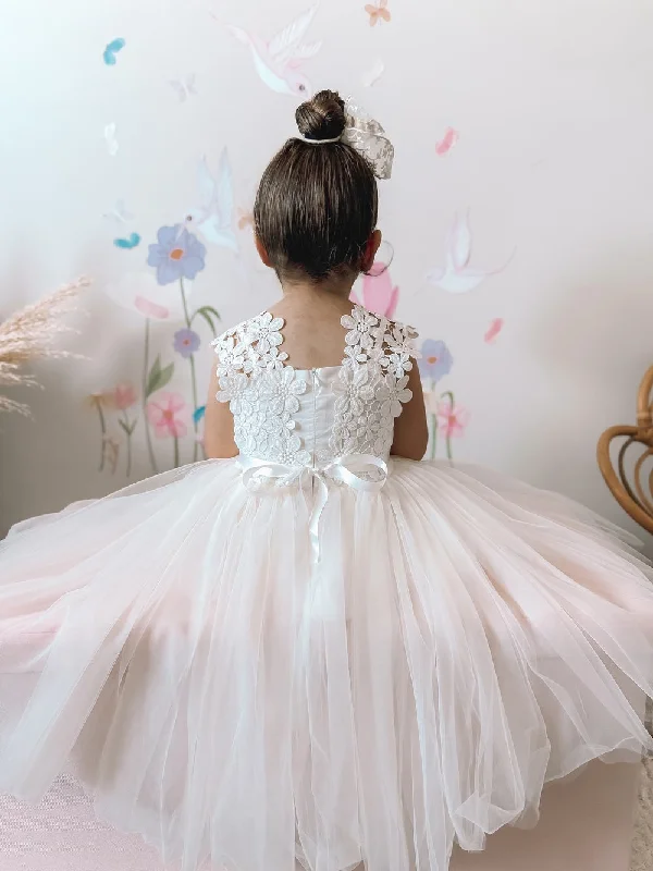 Layla Girls White Tutu Dress