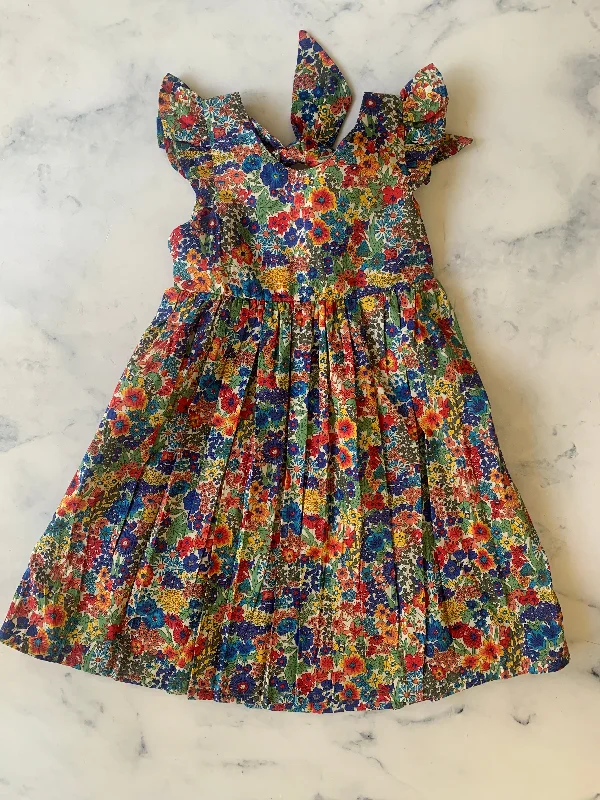 Liberty of London Margaret Annie Dress  Blue and yellows