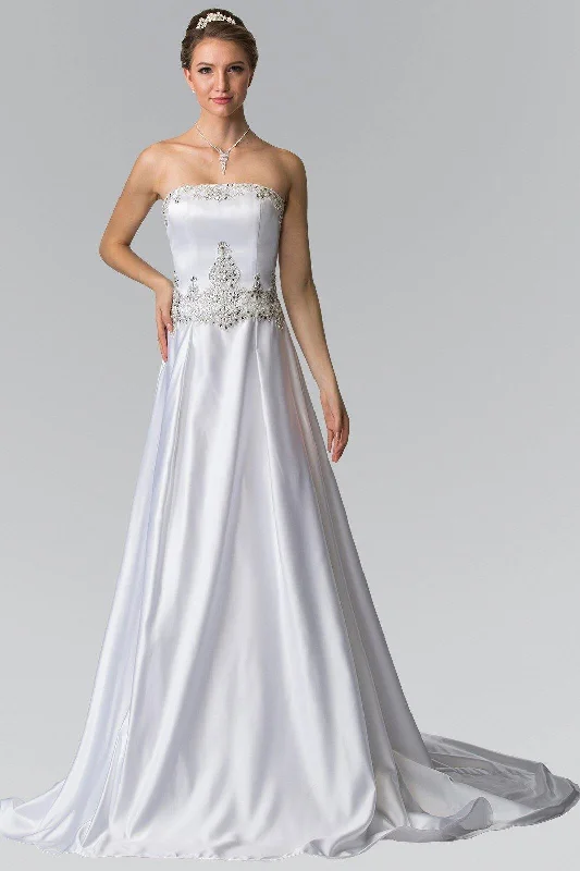 Long A-Line Wedding Dress