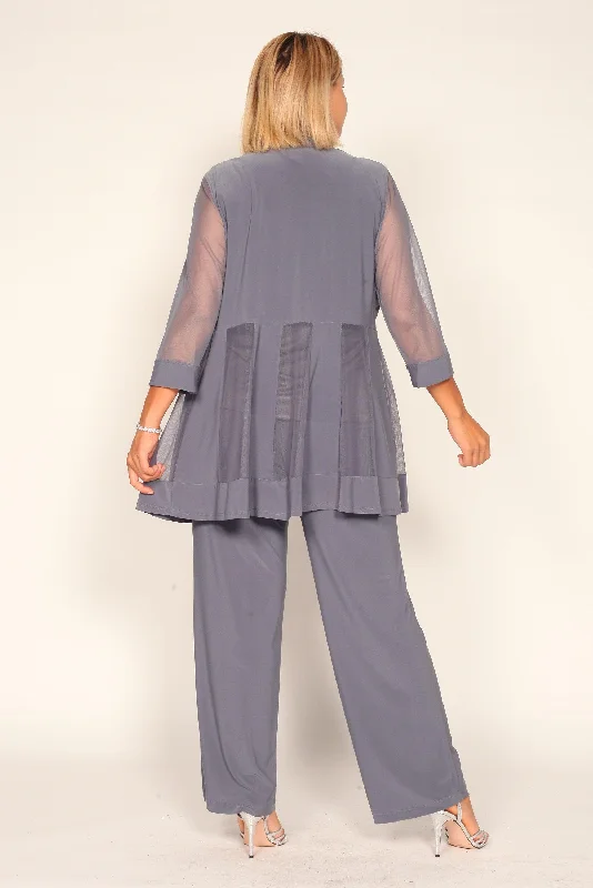 R&M Richards 8764W Plus Size Formal Pants Suit