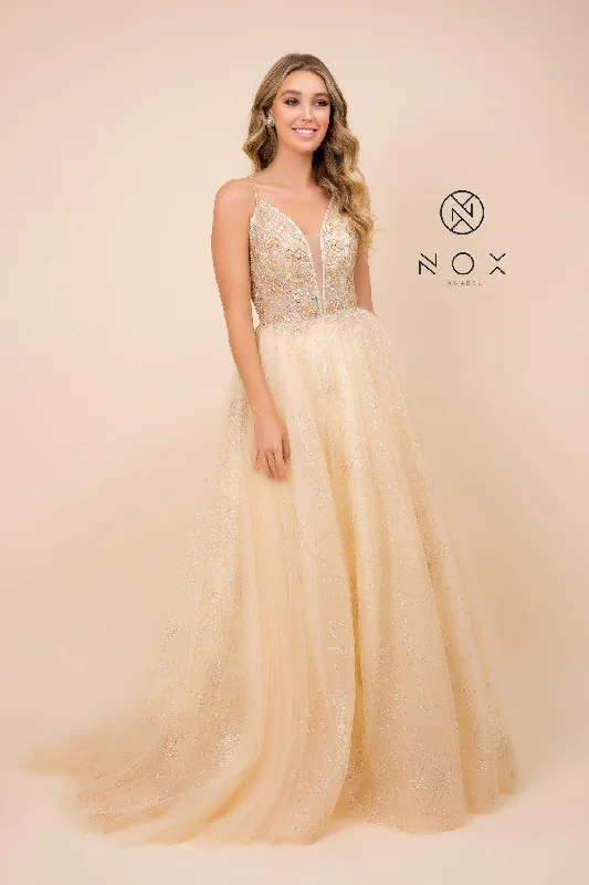 Long Glitter Prom Dress Evening Gown