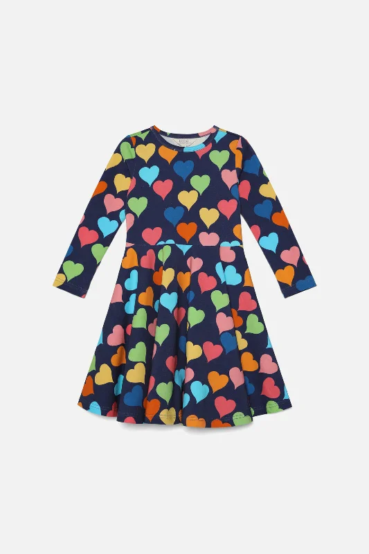 Love Heart Kids Jersey Dress