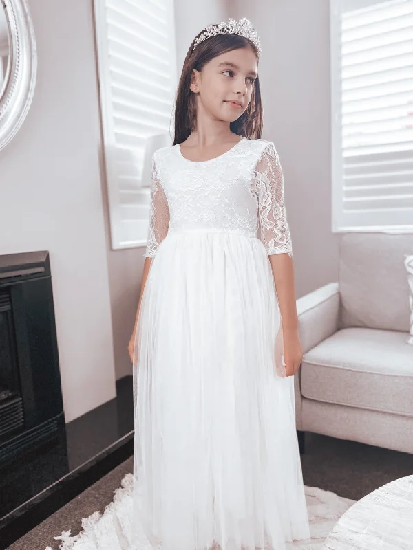 Maia White Lace Dress