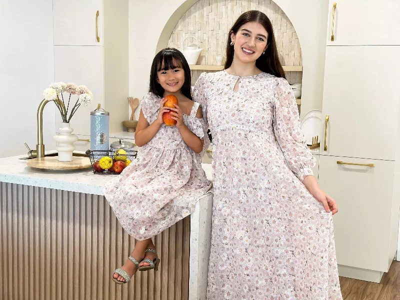 Mini Coral Floral Dress