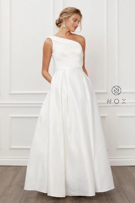 Nox Anabel Long White Wedding Dress Sale